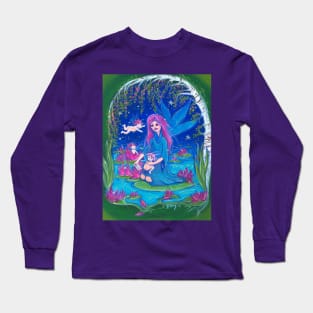 Lily fairy and babies Long Sleeve T-Shirt